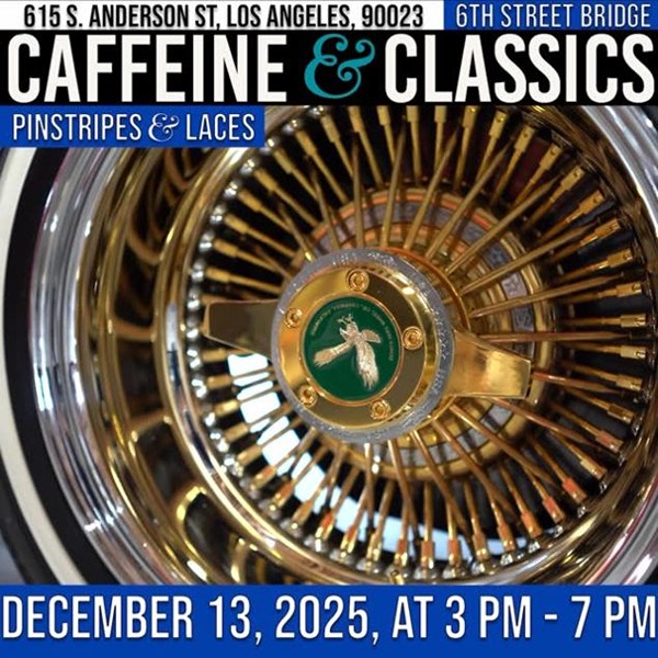 Caffeine And Classics Car Show flyer 2025